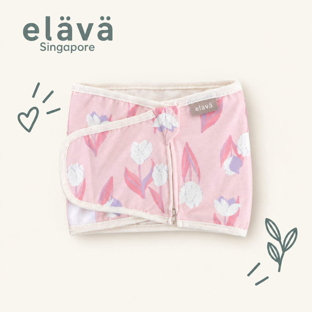 Elava Silent Velcro Wrap with Anti-Startle (Millet) Pouch