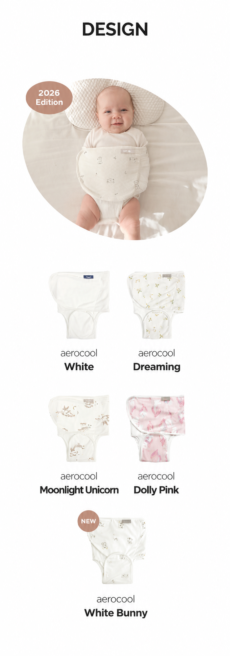 Elava Legs-out Swaddle with Silent Velcro Wrap