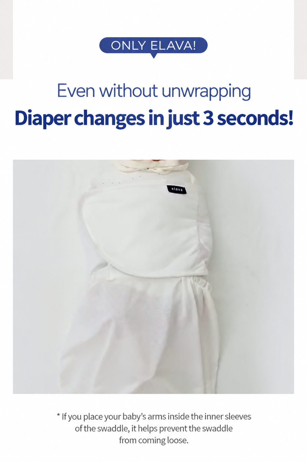 Elava Silent Velcro Wrap with Anti-Startle (Millet) Pouch