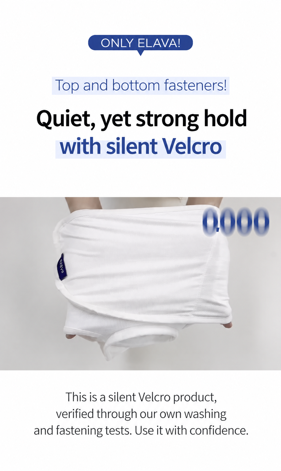 Elava Silent Velcro Wrap with Anti-Startle (Millet) Pouch
