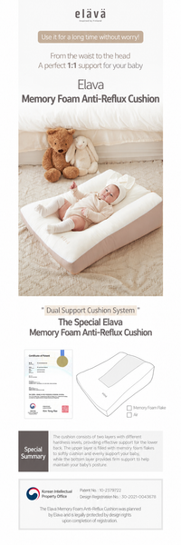 Elava Anti-Reflux Memory Foam Cushion
