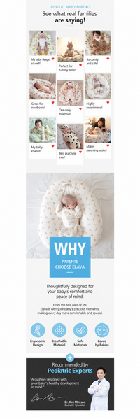Elava Anti-Reflux Double-Sided Cushion
