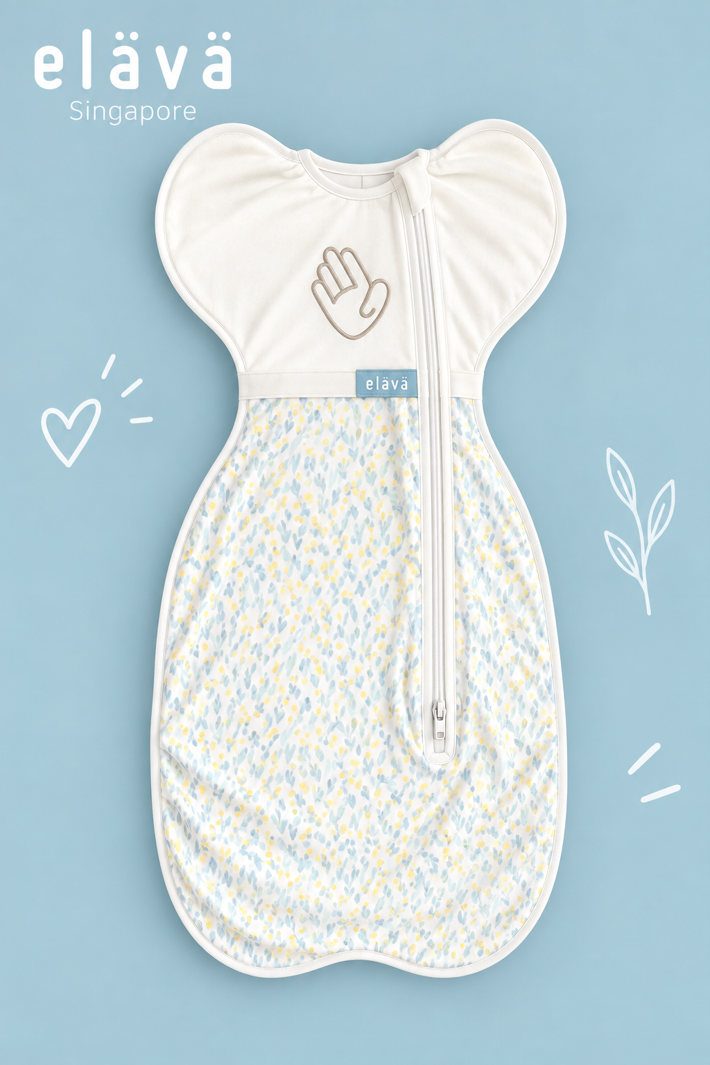 Elava Swaddle with Anti-Startle (Millet) Pouch